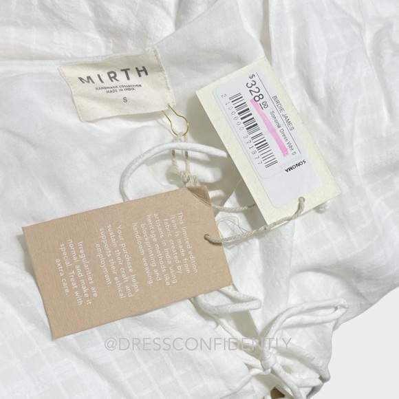 MIRTH Sonoma Dress - White Boxweave - Picture 4 of 5